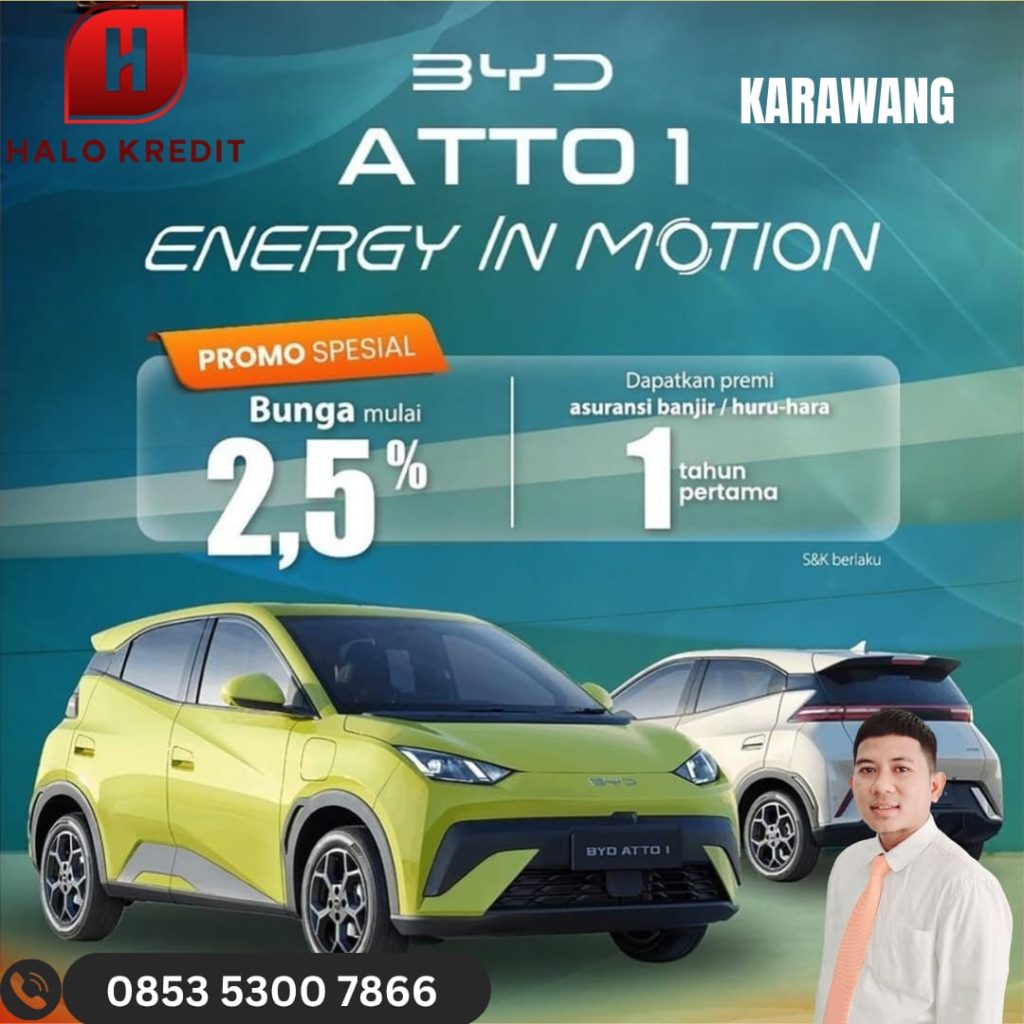 Promo Spesial Bunga Mulai 2,5% BYD Atto 1 Karawang