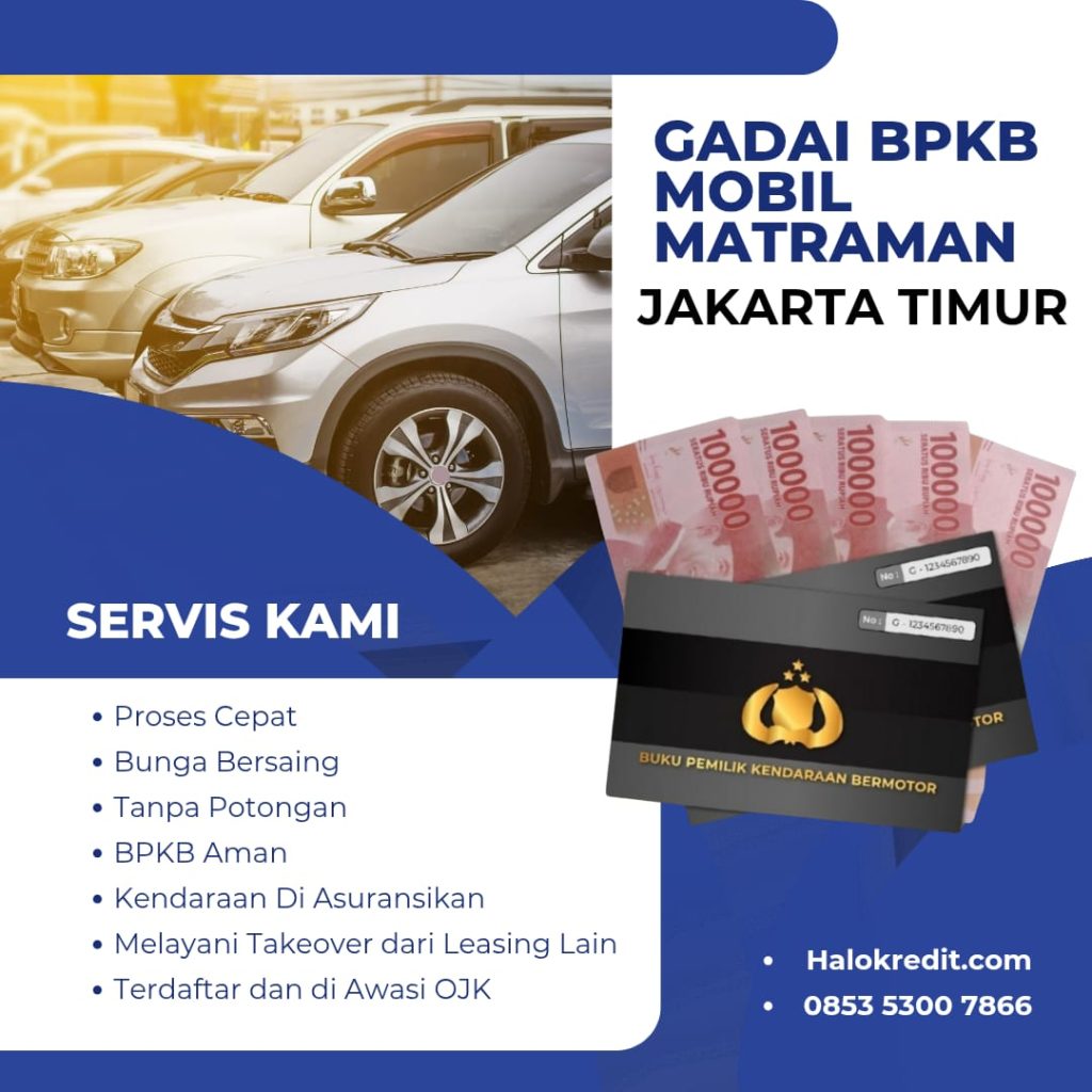 Gadai BPKB Mobil Matraman Jakarta Timur