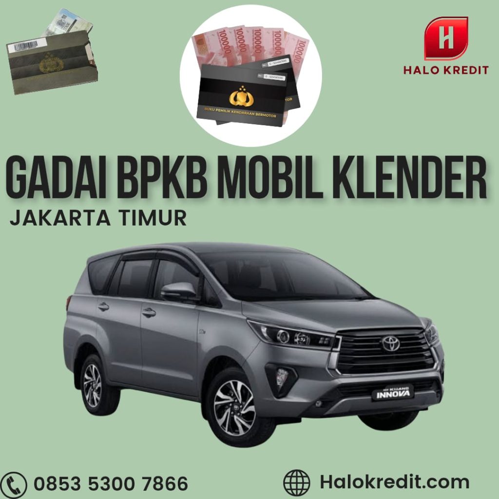 Gadai BPKB Mobil Klender Jakarta Timur