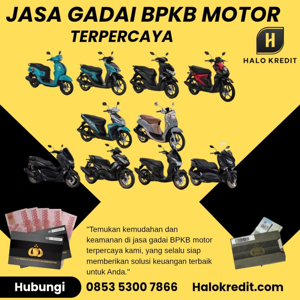Jasa Gadai BPKB Motor Terpercaya
