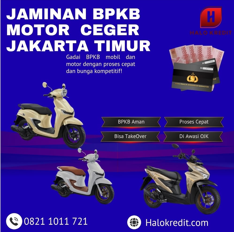Jaminan BPKB Motor Ceger Jakarta Timur